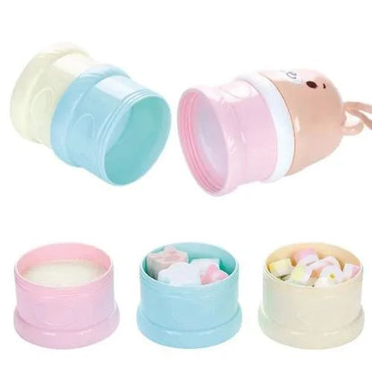 Baby Milk Powder Storage Container  Portable Multi-Layer Dispenser