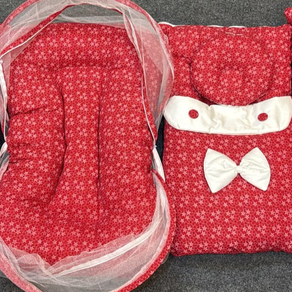Red Bloosam 8 Pcs Bedding Set