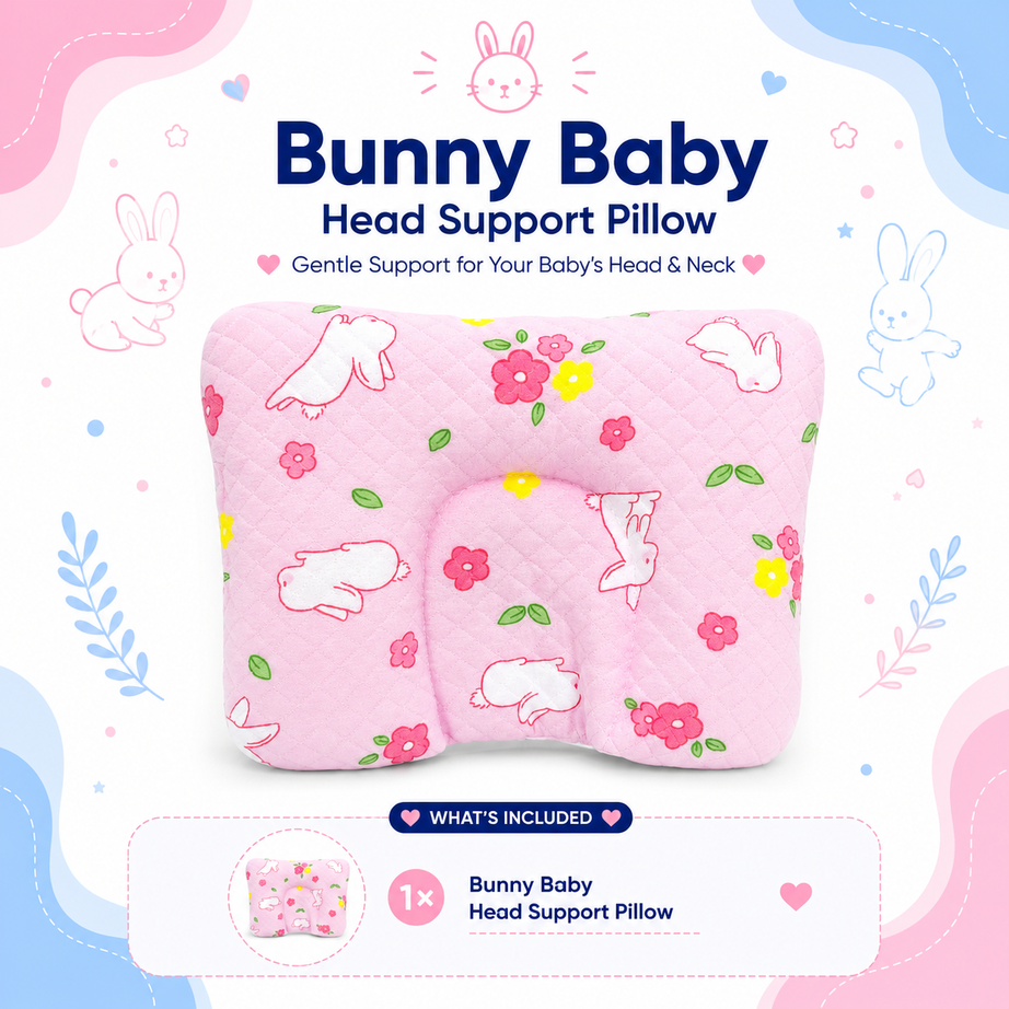 Bunny Baby Head Support Pillow