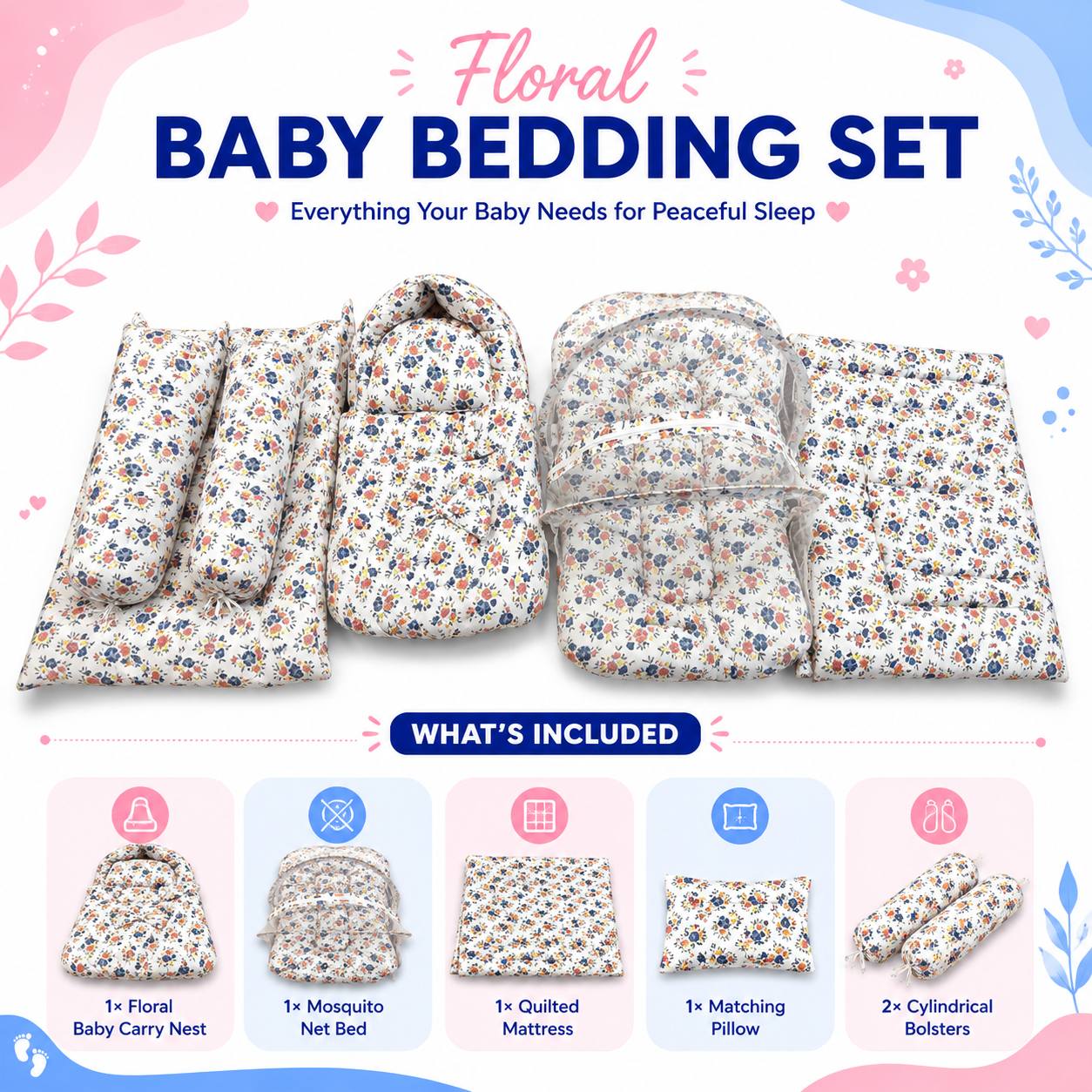 Floral Baby Bedding