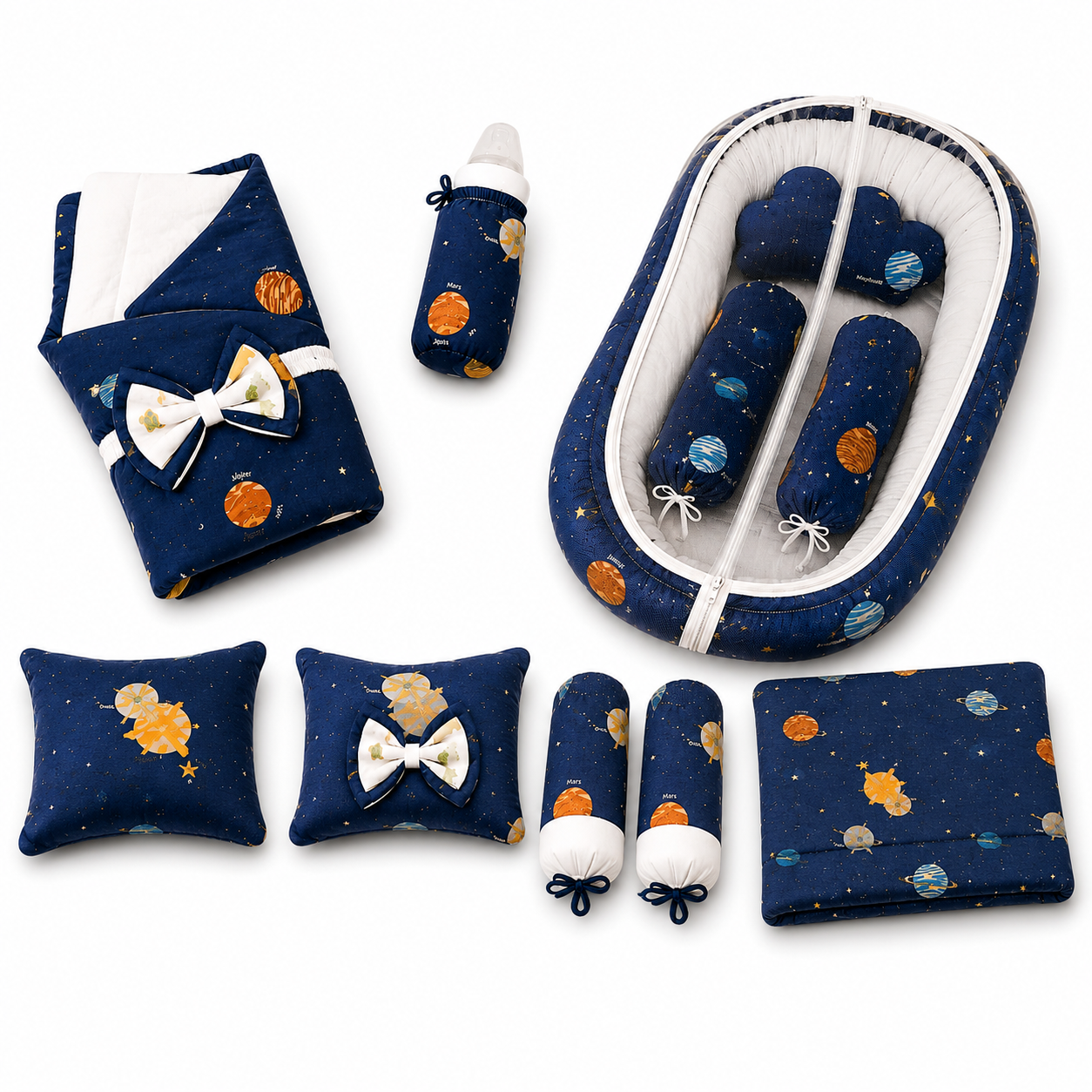 9 Pieces Space Baby Bedding Set