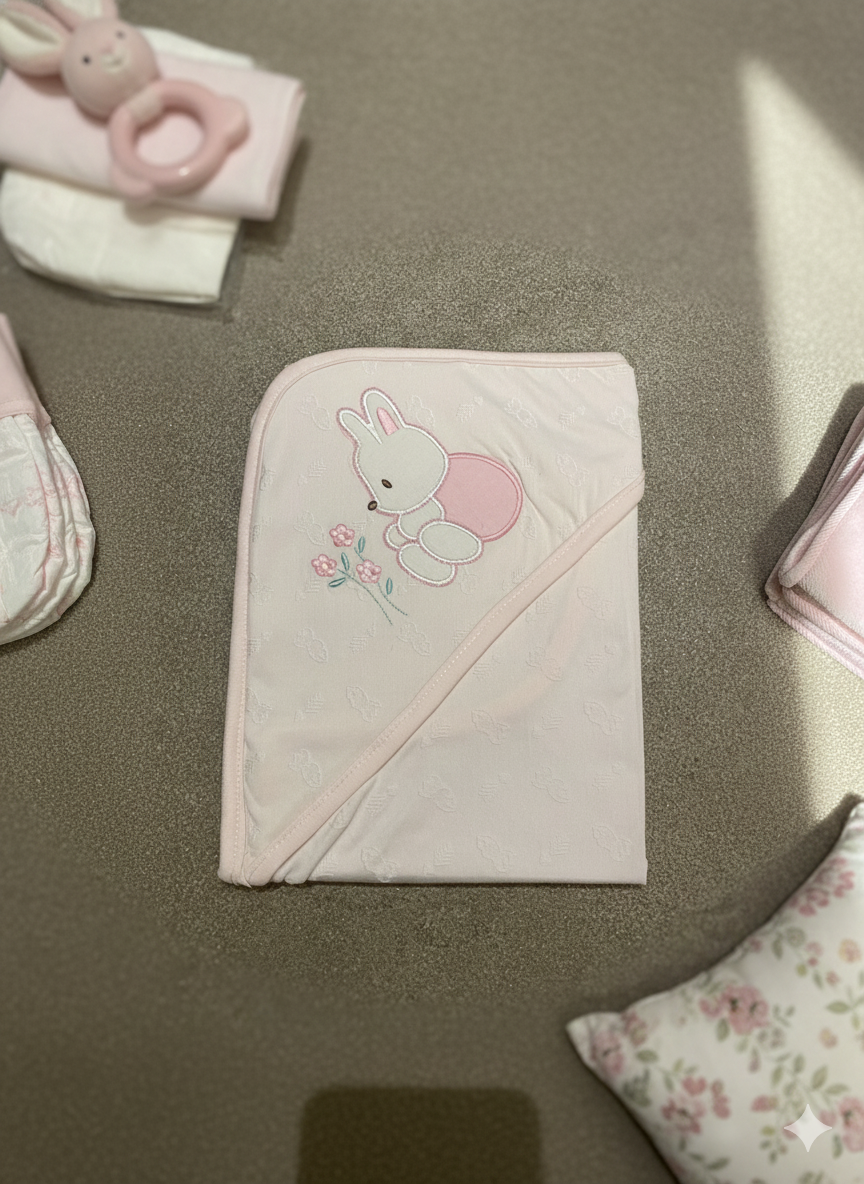 Blossom Bunny Baby Wrapping Sheet