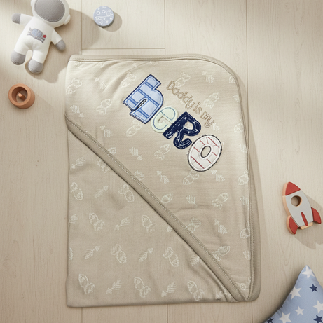 Daddy’s Little Hero Baby Wrapping Sheet