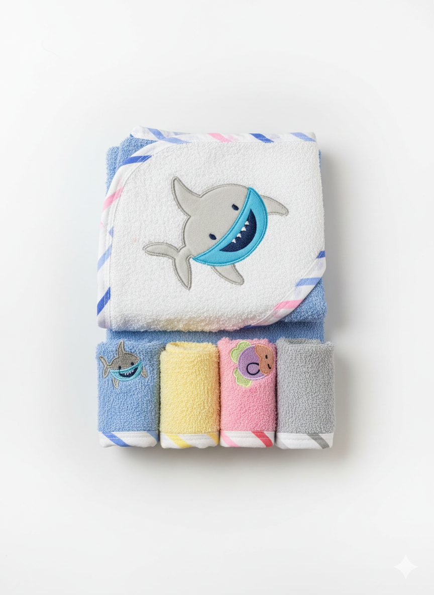 Ocean Friends Bath Towel Set